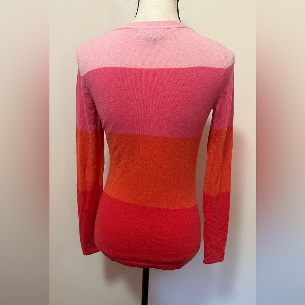 Banana Republic Pink Multicolor Pullover Sweater … - image 7